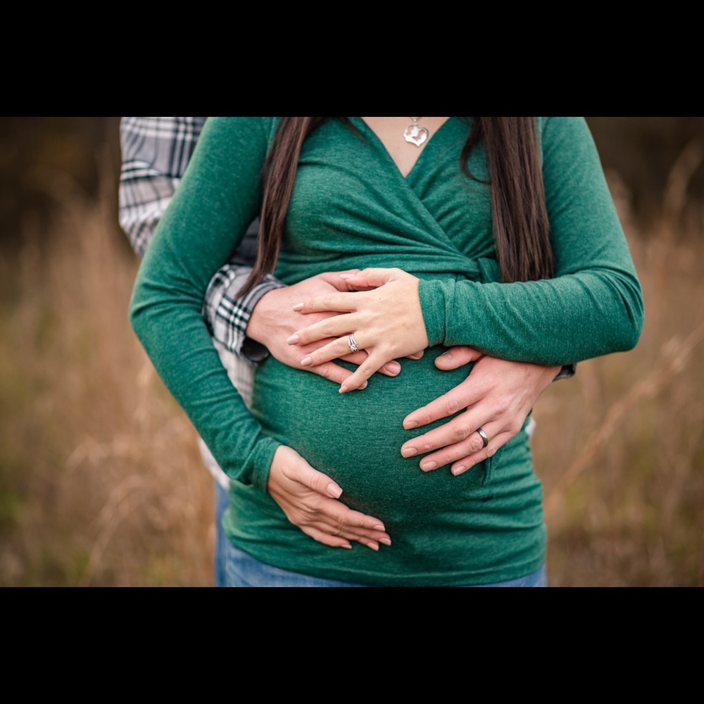 Heather Green Maternity Shirt